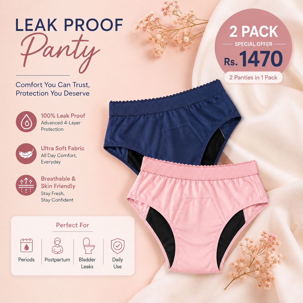 Leak-Proof Period Panties