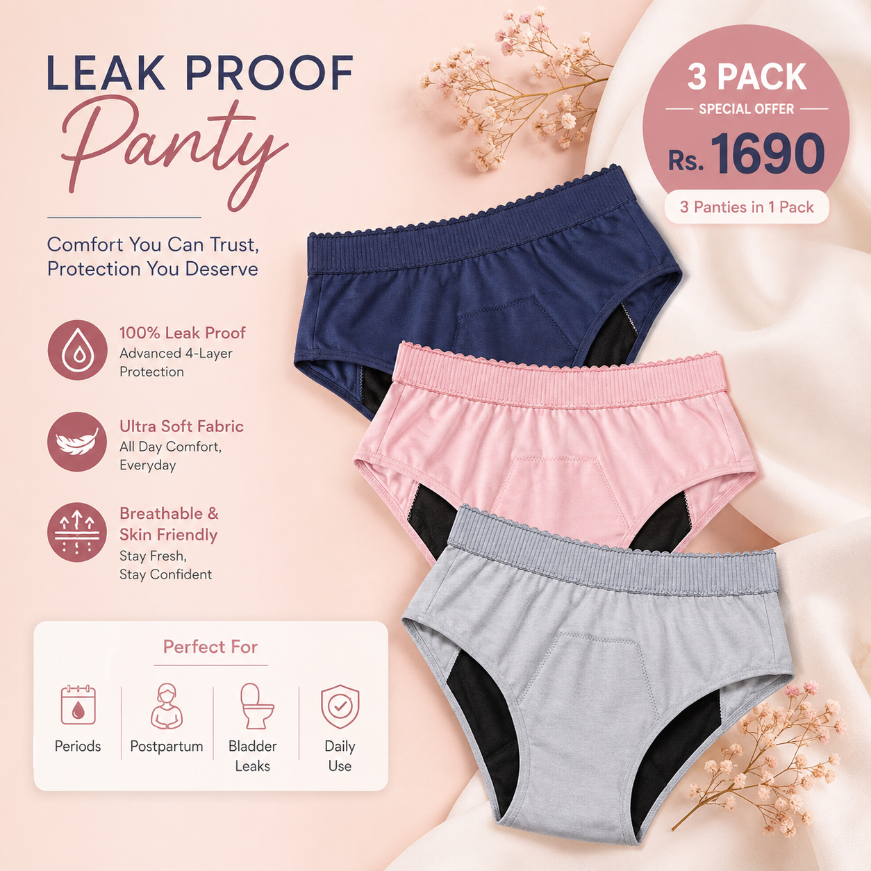 Leak-Proof Period Panties
