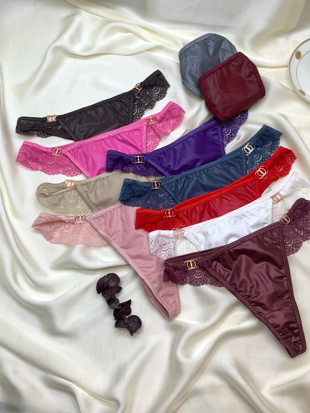 High Cut Leather Look Thong Underwear For Women – Stylish Stretch Fit Lingerie