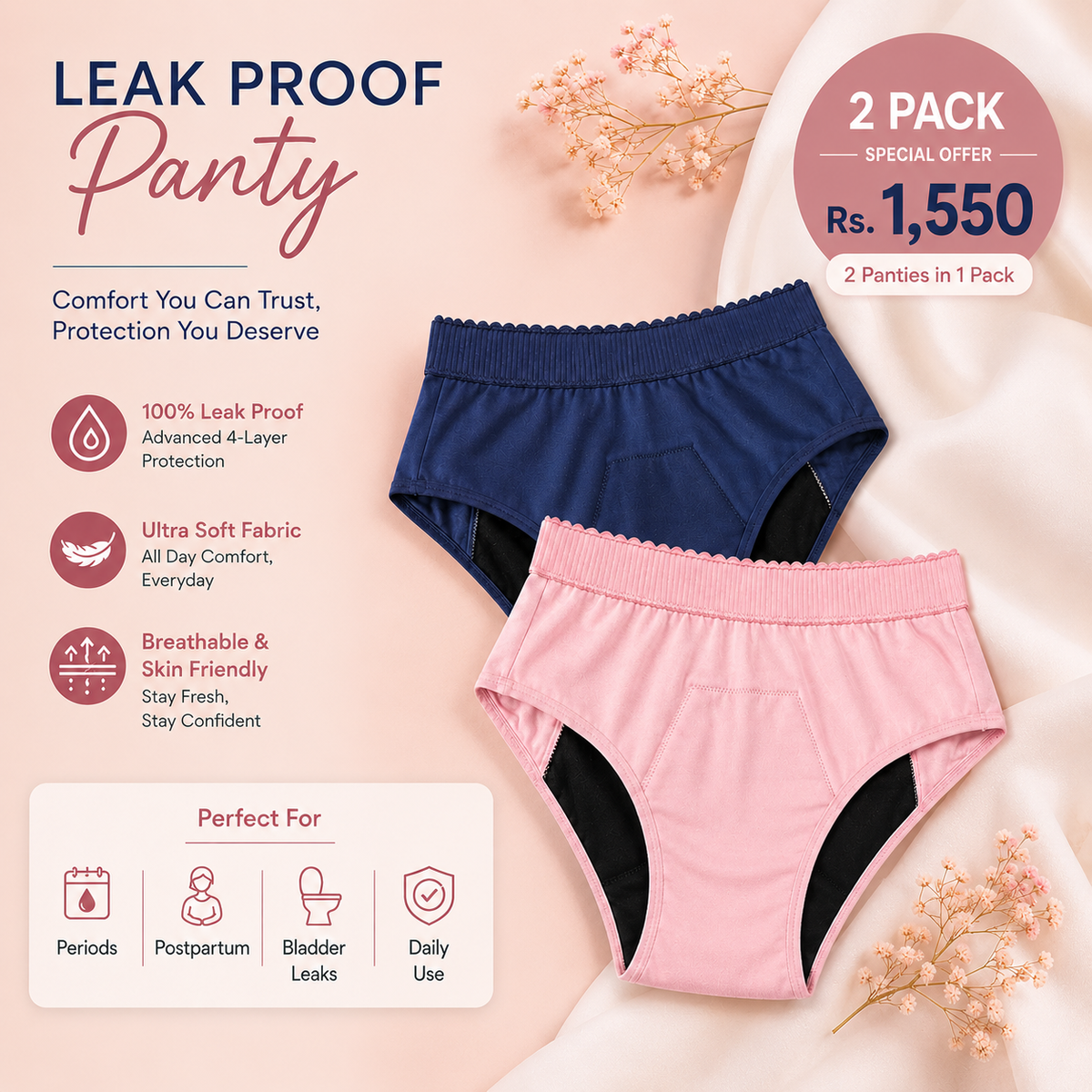 Leak-Proof Period Panties