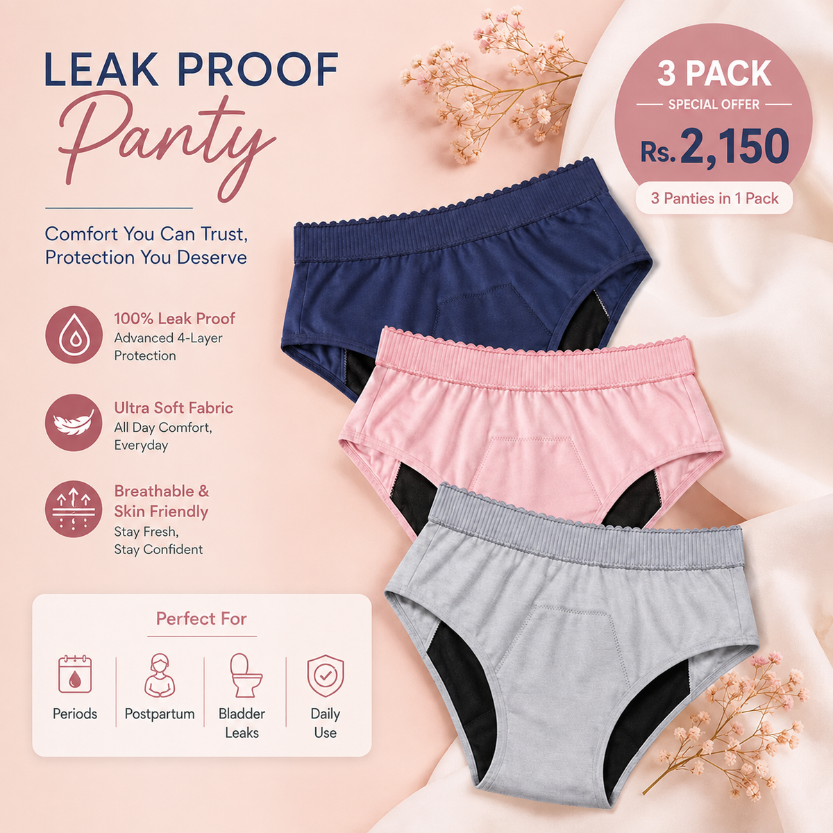 Leak-Proof Period Panties