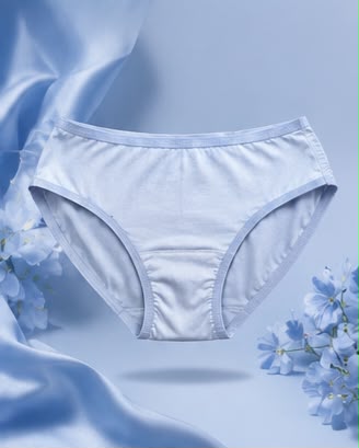 Soft women's menstrual underwear with leak-proof protection