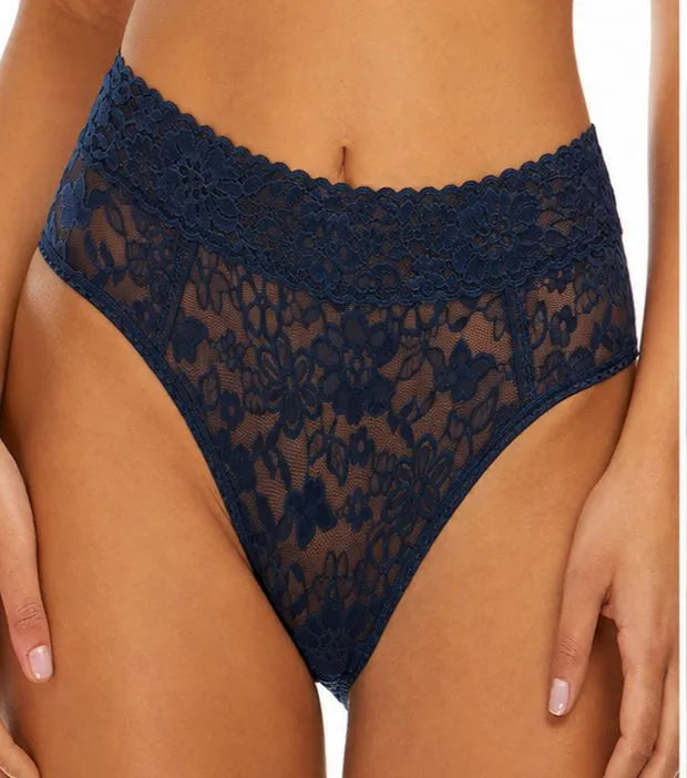 Women's Soft Mesh Panties in Navy Blue with comfortable everyday fit