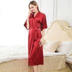 2 Piece Lace Nightwear Set Robe aur Inner Dress